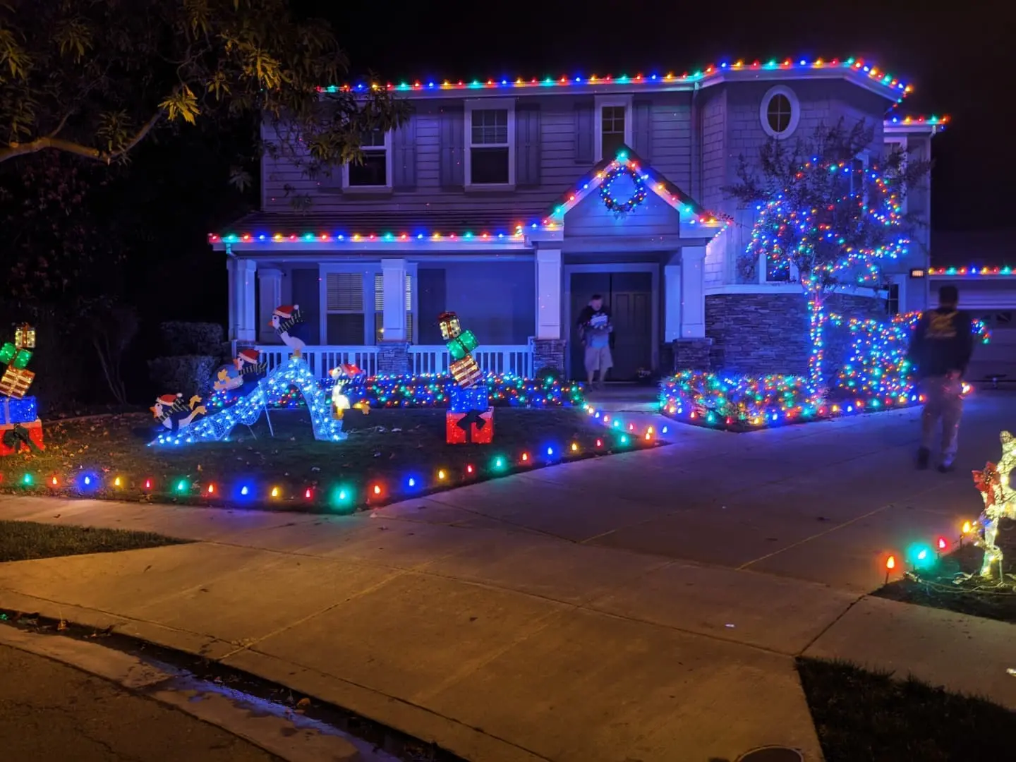 Colorful house display